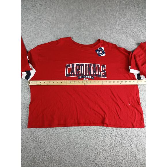 St. Louis Cardinals Sweatshirt Women XL Red Campus Lifestyle Cotton Crewneck NWT - Picture 5 of 9